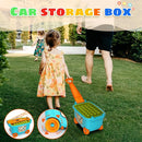 Large Particle Soft Building Block Toys with Storage Box with pull rods for Toddler Aged 18 Months to 6 Years old.Preschool Toys Suitable for Kindergarten, Parent-child Interaction etc(81P) by TinyTreasures Baby Boutique