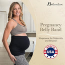 Maternity Belly Band - 4-Way Stretch Post Partum Belly Band For Lumbar & Back Support - Pregnancy Gifts for Moms by TinyTreasures Baby Boutique