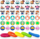Mosquito Repellent Stickers 240 Pcs Natural Mosquito Patches for Kids and Adults with 5 Pack Individually Wrapped Mosquito Repellent Bracelets for Outdoor Camping Traveling Fishing by TinyTreasures Baby Boutique