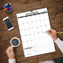 2025-2026 Wall Calendar, 17" x 12" Academic Calendar, Monthly Calendar with Wire Binding & Hanging Hook, Large Wall Calendar, Desk Calendar by TinyTreasures Baby Boutique