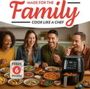 Gourmia Air Fryer 6 QT Digital – Guided Cooking with 12 One‑Touch Presets, FryForce 360 Large XL Basket, Touchscreen, Dishwasher‑Safe Accessories, Healthy No‑Oil Cooking GAF686 by CozyNest Decor