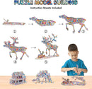 BEARUN 3D Coloring Puzzle Set, Arts and Crafts for Girls and Boys Age 6 7 8 9 10 11 12 Year Old, Fun Educational Painting Crafts Kit with Supplies for Kids, Birthday Toy Gift for Kids by TinyTreasures Baby Boutique