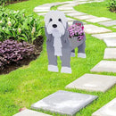 Baba Collie Dog Planter Plant Pots,Cute Garden Dog Flower Planter,Dog Planters Birthday Gifts for Women,Office,Indoor/Outdoor Decor（9.45in*5.98 * 13.54in） by GreenHaven Gardens