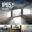 Solar Outdoor Lights - 3000LM 188 LED Motion Sensor Outdoor Lights, 4 Heads IP65 Waterproof Powered Security Flood Lights, 270°Wide Lighting Angle Wall Light with Sensors for Backyard Yard by GreenHaven Gardens
