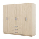 6 Doors Wardrobe Storage For Bedroom, With Big Drawers by Unique Piece Furniture