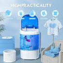 Superday Mini Portable Washing Machine, Single Tub Compact Washing Machine with Spin Cycle, 6.6LBS Washing Capacity Small Electric Washer Machine for Home, Apartments, Outdoor, RV, Dormitory, Blue by CozyNest Decor
