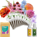 inbloom Flower Seed Pod Kit for AeroGarden, iDoo, Ahopegarden, GARDENCUBE, MUFGA Hydroponics, 12 Pods (350+ Seeds with Coneflower, Petunia, Snapdragon, French Marigold, Dahlia) by GreenHaven Gardens