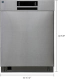 Kenmore 24" Built-in Stainless Steel Tub Dishwasher EasyFlex 3rd, SmartWash, UltraWash Plus, TurboDry, and Adjustable Rack, Energy Star Certified, Fingerprint Resistant by TinyTreasures Baby Boutique