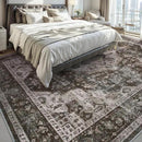 AMOAMI-3X5 Area Rug-Soft Washable Vintage Throw Accent Rugs for Living Room, Entryway, Bedroom, Kitchen, Bathroom, Laundry Room, Kitchen, Bathroom, Bedside, No Slip Brick/Brown by CozyNest Decor