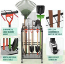 Trieez Garden Tool Organizer for Garage, Yard Tool Organizer with Wheels for Garage Organization and Storage - Sturdy Yard Tool Holder Tool Rack, for Shed, Outdoor, Tool Stand by GreenHaven Gardens