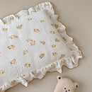 BuLuTu Cute Toddler Pillow Cases Cotton Muslin Toddler Pillowcase 1 PC, Ultra Soft Small Pillowcase Fits Toddler Pillow Sized 12"x16"/13"x18"/14"x19", Enveloped Closure Kids Girls Boys Pillowcases by TinyTreasures Baby Boutique