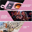 Karaoke Machine for Kids & Adults, Portable Bluetooth Mini Karaoke Speaker with 2 Wireless Microphone and Lights, Birthday Gifts for Girls & Boys, Toys for Girls, Family Home Party (Pink) by TinyTreasures Baby Boutique