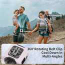 Socool 14500mAh Portable Waist Fan Clip on Belt 360 Rotation Wearable Rechargeable Personal Shirt Fan, 67H Cooling 5-Speed Battery Operated with Light, Neck Fan Hands-Free for Outdoor Jobsite Camping by TinyTreasures Baby Boutique