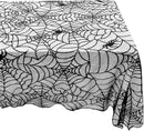 eZAKKA Halloween Table Cloth, 60"x104" Spider Webs Tablecloths Black Tablecloth Lace Fabric Table Cloths Spooky Table Cover for Rectangle Tables for Parties Gothic Halloween Home Decorations by CozyNest Decor