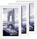 VCK 14x24 Picture Frame Set of 3, White Solid Wood Poster Frames, Textured Exclusive Wall Gallery Frame by CozyNest Decor