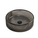Sonny 14'' Bathroom Round Crystal Glass Sink without Faucet