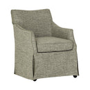 London - Upholstered Skirted Dining Arm Chair by Unique Piece Furniture