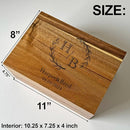 Wedding Keepsake Box - Personalized Couple Gift, Custom Gift for Wedding Anniversary, Wooden Memory Boxes for Love Letters, Cards, Engagement Time Capsule, Unique Gift for Parents 11x8x4.75 in by TinyTreasures Baby Boutique