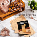 KITESSENSU Cocktail Shaker Set Bartender Kit with Stand - Drink Mixer Bar Set with All Essential Bar Accessory Tools - Martini Shaker Jigger Strainer Mixer Spoon Muddler Liquor Pourers - Rose Gold by CozyNest Decor