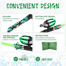 Kids Fishing Pole, Portable Telescopic Kids Fishing Poles for Boys and Girls, Fishing Rod and Reel Combo Kit with Tackle Box, and Fishing Net, Best Fishing Pole for Toddler Youth by TinyTreasures Baby Boutique