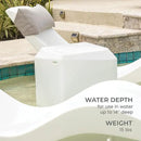 Aqua Outdoors in-Pool Side Table Large for 10-14 in. of Water (Coral Reef) by GreenHaven Gardens