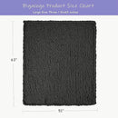 Bigacogo Chunky Knit Throw Blanket for Couch, 51x63 inches, 100% Hand Knitted with Thick Jumbo Chenille Yarn, Cozy Soft Large Rope Knot Cable Crochet Blankets for Sofa Bed Living Room, Dark Grey by CozyNest Decor