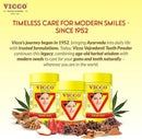 Vicco Vajradanti Herbal Tooth Powder, Classic Ayurvedic Blend with 18 Herbs & Barks, 3.53 oz (Pack of 3) by CozyNest Decor