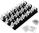 Simple Houseware 30 Spice Gripper Cabinet Holder - 6 Strips, Holds 30 Jars by CozyNest Decor