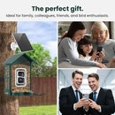 SOLIOM Solar Bird Feeder with Camera for Outdoors - AI Smart Birdhouse, 2K Live View & Instant Alerts, Squirrel Proof - Perfect Bird Watching Gift (Green) by GreenHaven Gardens