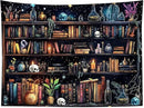HVEST Magic Bookshelf Wall Tapestry Vintage Bookshelf Witchy Books Plant Skull Gothic Halloween Tapestry Wall Hanging Starry Sky Tapestries for Bedroom Living Room Dorm, 70.9L x 92.5W Inches by CozyNest Decor