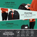 reperkid Medium Stroller Bag for Airplane Travel, Black & Red, 42" H x26 W x13 D, Fits Most Single Strollers Incl. Jogging & Standard Models – Premium Waterproof Cover, Adjustable Shoulder Straps by TinyTreasures Baby Boutique