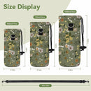 Neoprene Water Bottle Carrier Bag with Adjustable Shoulder Strap for Men Women Walking Hiking,Portable Insulated Holder Case for Stainless Steel/Glass/Plastic Bottles by TinyTreasures Baby Boutique