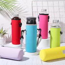 Rtteri 6 Pcs Neoprene Water Bottle Carrier Bag with Adjustable Shoulder Strap 32oz Insulator Water Bottle Cover Holder Cooler Sleeve for Stainless Steel/glass/plastic (Stylish) by TinyTreasures Baby Boutique