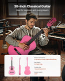 VEVOR Acoustic Guitar, Classical Guitar Starter Kit for Beginners, with Nylon Strings, Basswood Guitar, for Kids Adults Girls Boys Students by TinyTreasures Baby Boutique