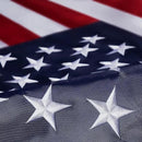 Homissor American Flag 5x8 Embroidered Stars 5x8 Foot Flags USA Heavy Duty Nylon US Outdoor Banner Sewn Stripes with 3 Brass Grommets by GreenHaven Gardens