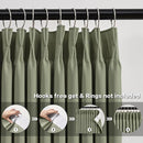 KEQIAOSUOCAI Sage Green Blackout Curtains Pinch Pleat 84 Inches Long Thermal Insulated Black Out Drapery for Bedroom Light Blocking Window Covering Darkening Drapes for Living Room 40x84 2 Pieces by TinyTreasures Baby Boutique