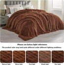 GONAAP Fuzzy Faux Fur Throw Blanket Coffee Super Soft Cozy Plush Fuzzy Shaggy Blanket for Couch Sofa Bed (Coffee, Throw(50"x60")) by CozyNest Decor
