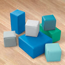 Toddler Building Blocks, Foam Blocks, Contemporary, 7-Piece by TinyTreasures Baby Boutique