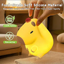 Capybara Night Light,Cute Tangerine LED Squishy Novelty Animal Night Lamp,Dimmable Soft Silicone Nursery Nightlight for Kids, Rechargeable Bedroom Touch Lamp, Dorm Decor, Baby Boys Girls Gift by TinyTreasures Baby Boutique