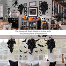 RECUTMS Black Maple Leaf Artificial Hanging Plants Fake Plants Faux Fall Leaves Halloween Faux Plants Autumn Leaves Artificial Wall Hanging Indoor Outdoor Halloween Decoration（Black） by CozyNest Decor