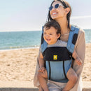 LÍLLÉbaby Complete All Seasons Ergonomic 6-in-1 Baby Carrier Newborn to Toddler - with Lumbar Support - for Children 7-45 Pounds - 360 Degree Baby Wearing - Inward & Outward Facing - Tiled Bluestone by TinyTreasures Baby Boutique