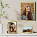Vittanly 11x14 Picture Frames Set of 9, Shatter Resistant Plexiglass, Display 8x10 Pictures with Mat or 11x14 without Mat, Photo Frames for Wall or Tabletop, Engineered Wood, Gold by CozyNest Decor