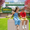 45GAL Brown Outdoor Storage Deck Box with Lock Hole – Waterproof, SGS - Tested UV Protection, Perfect for Patio Pillows & Pool Floats, Sturdy All - Weather Design by GreenHaven Gardens