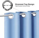 ChrisDowa Grommet Room Darkening Curtains for Bedroom and Living Room - 2 Panels Set Thermal Insulated Blackout Curtains (Sky Blue, 52W x 84L) by CozyNest Decor