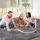 Ultra Soft Rug for Living Room, 9X12 Fluffy Shag Area Rug for Bedroom, Modern Shaggy Carpets Fuzzy Rug for Teens Dorm Nursery Home Decor Aesthetic, Upgrade Anti-Skid Durable, Grey by TinyTreasures Baby Boutique