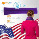 SunnyBay Microwave Heating Pad for Neck and Shoulders, Versatile Bean Bag Moist Heating Pad, Microwavable Neck Wrap, Weighted Hot or Cold Therapy, Made in USA (Purple) by CozyNest Decor