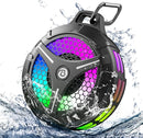 Waterproof Bluetooth Shower Speaker, Suction Cup, Small Portable Wireless IPX7 Waterproof Outdoor Speakers, Loud Stereo Sound Deep Bass, TWS Pairs, 6 Mode RGB Lights, All Ages Gift for Christmas by TinyTreasures Baby Boutique