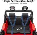 2 Seater Ride on Car Truck, 12V Kids Electric Ride on Toy for Big Kids Age 3-8 w/Remote Control- Red by TinyTreasures Baby Boutique