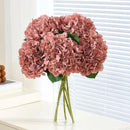 8Pcs Dusty Rose Fake Flowers Silk Hydrangea Artificial Flowers Bouquets Faux Hydrangea Stems for Home Table Centerpieces Wedding Party Decoration by CozyNest Decor