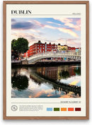 StudioUBILA Dublin Wall Art Poster, Decorative Cityscape Landscape Art Prints, Home Decor Wall Art Print for Bedroom Living Room Kitchen Decorations, Unframed by CozyNest Decor